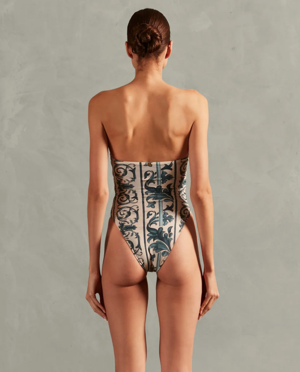 【Adriana Degreas】ベルト水着 ADRIANA DEGREAS Hera High-Leg Strapless Swimsuit | MELIE