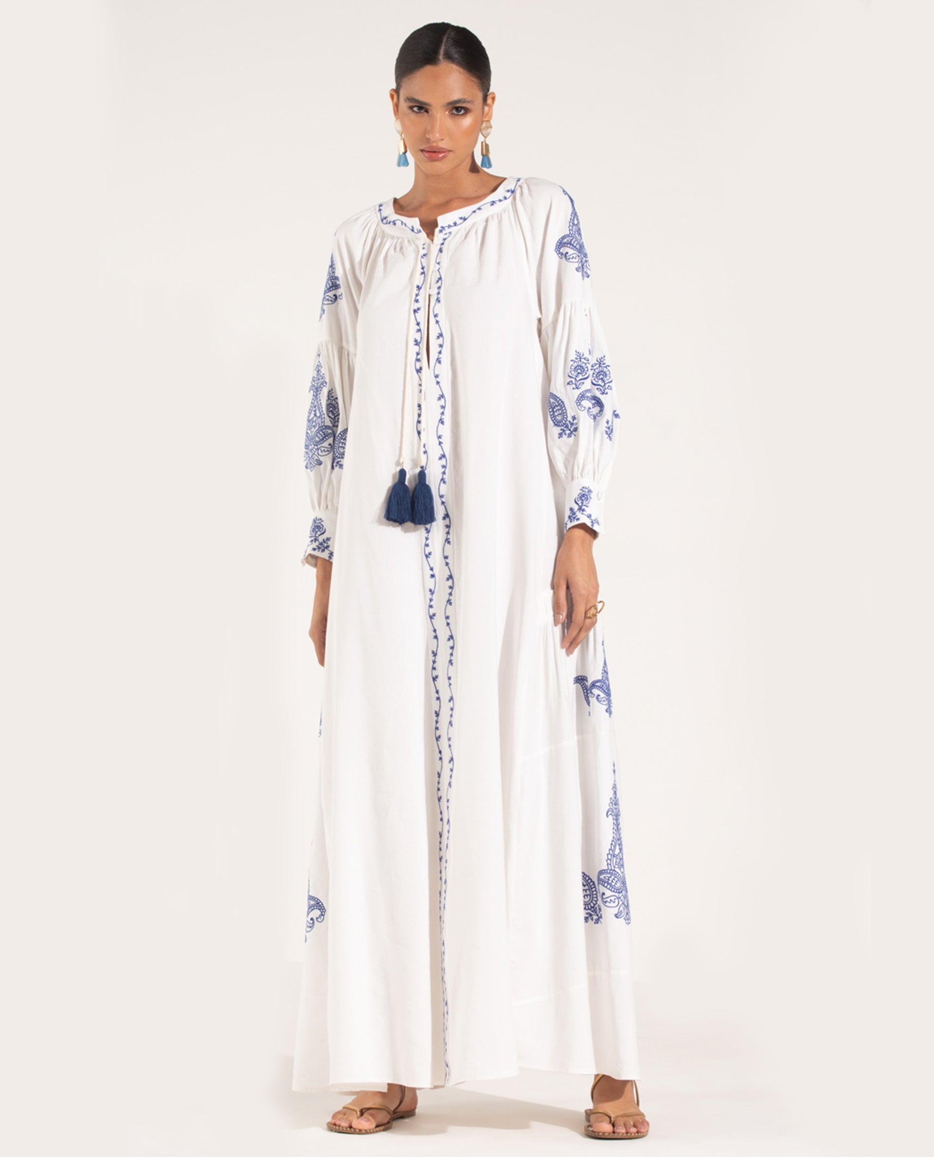 OASIS Zaya Linen Embroidered Dress | MELIE OASIS Zaya Linen Embroidered Dress | MELIE
