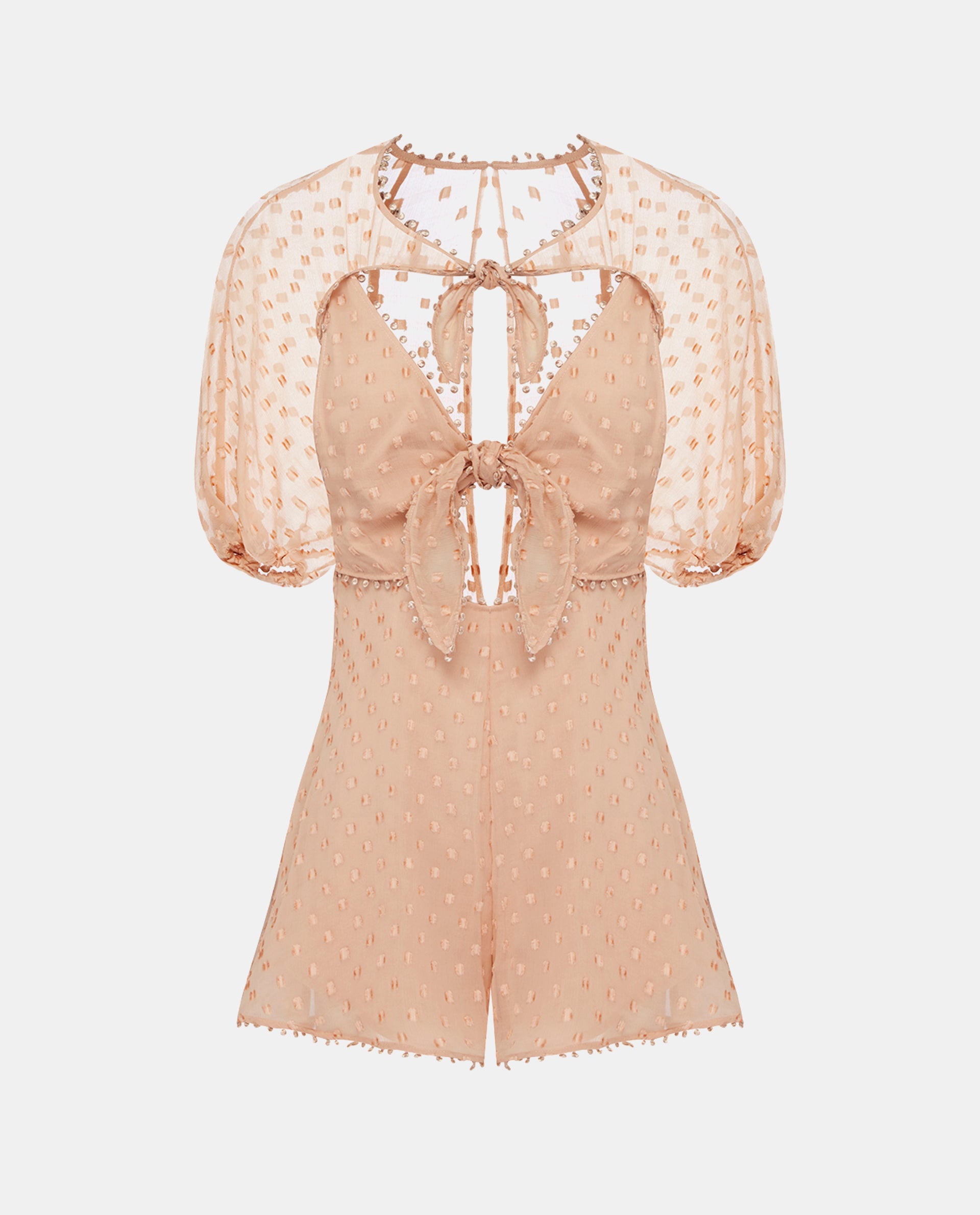 alice mccall pink moon dress Alice McCall Moon Landing Mini Dress in Chai Latte